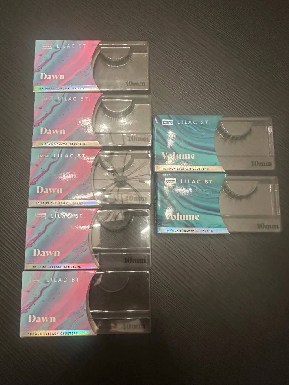 NWT-Lilac Lash Clusters-10MM Set of 7 boxes